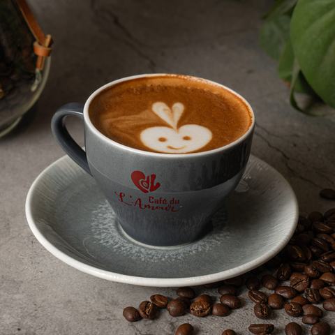 Cappuccino with latte art