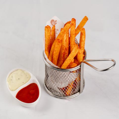 Peri Peri French Fries with ketchup and house mustard mayo